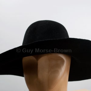 Men&#39;s Weight Fur Felt Capeline Hat Body - Black