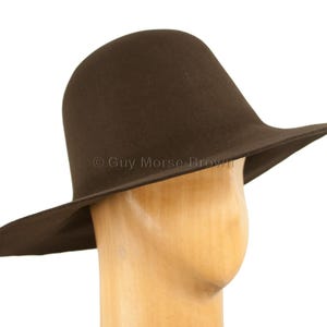 Men&#39;s Weight Fur Felt Capeline Hat Body 123g - Dark Brown