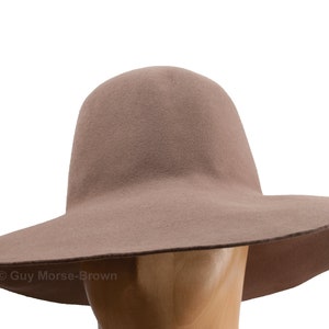 Men&#39;s Weight Fur Felt Capeline Hat Body - Light Brown