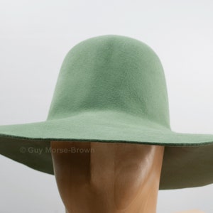 Men's Weight Fur Felt Capeline Hat Body - Sage Green