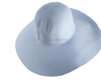 Ladies Fur Felt Capeline Hat Body 103g - Powder Blue
