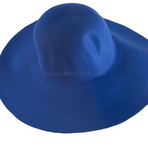 Ladies Fur Felt Capeline Hat Body 103g - Cobalt