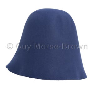 Ladies Fur Felt Cone Hat Body - Midnight Blue