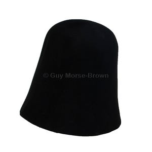 Ladies Fur Felt Cone Hat Body - Black