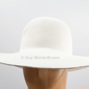 Men's Weight Fur Felt Capeline Hat Body - Ivory White