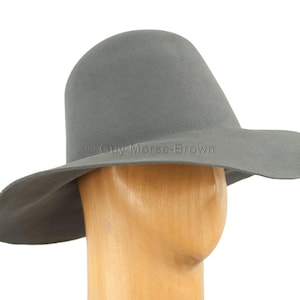 Men&#39;s Weight Fur Felt Capeline Hat Body 123g - Grey