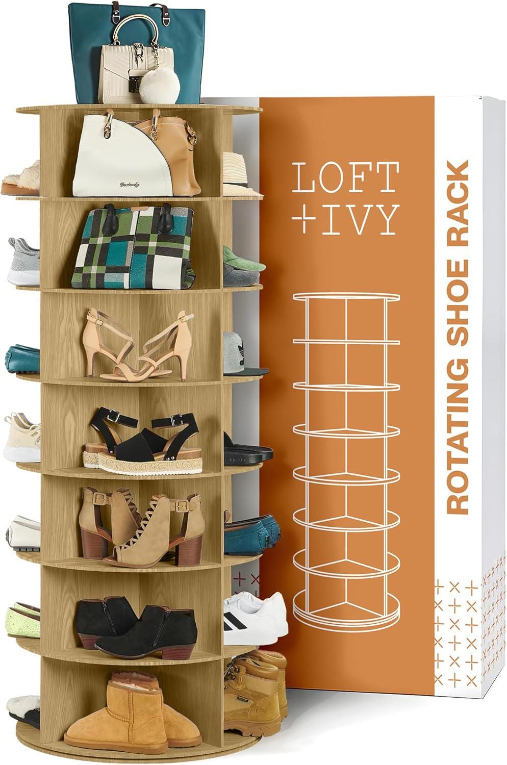 Lazy Susan Shoe Rack