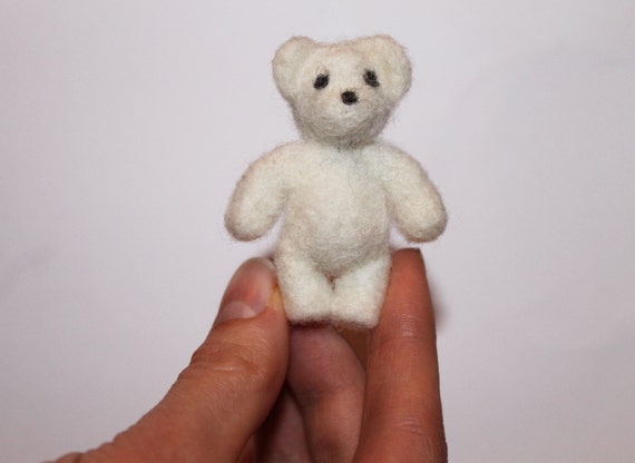 needle felted teddy bear
