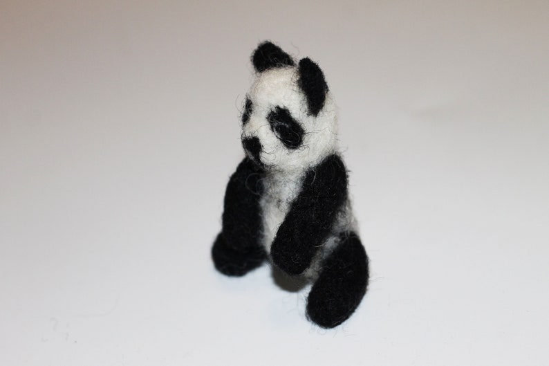 needle felted panda