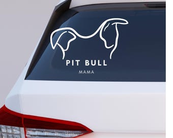 Pit bull mama car decal| Pit bull lover Decal| Pit bull Terrier decal| Dog lover car decal| Gifts for dog lovers| Dog mom sticker| Dog mama
