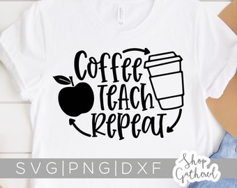 Download Teach Repeat Svg Etsy