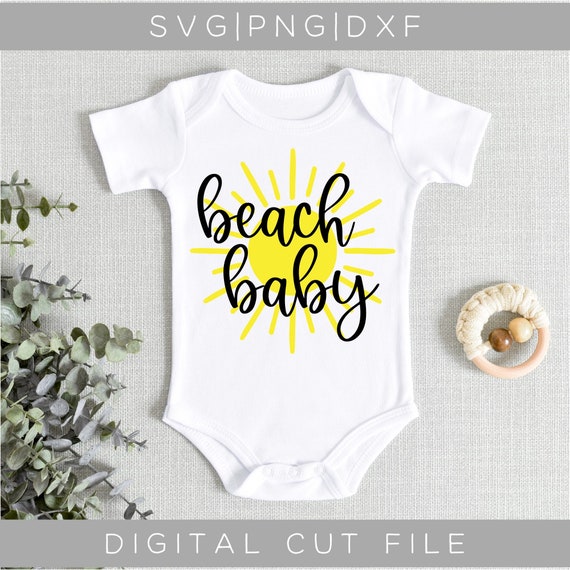 Beach Baby SVG Digital Cut File for Silhouette Cricut | Etsy