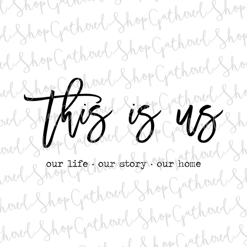This is Us SVG Wood Sign Digital Cut File This is Us Etsy