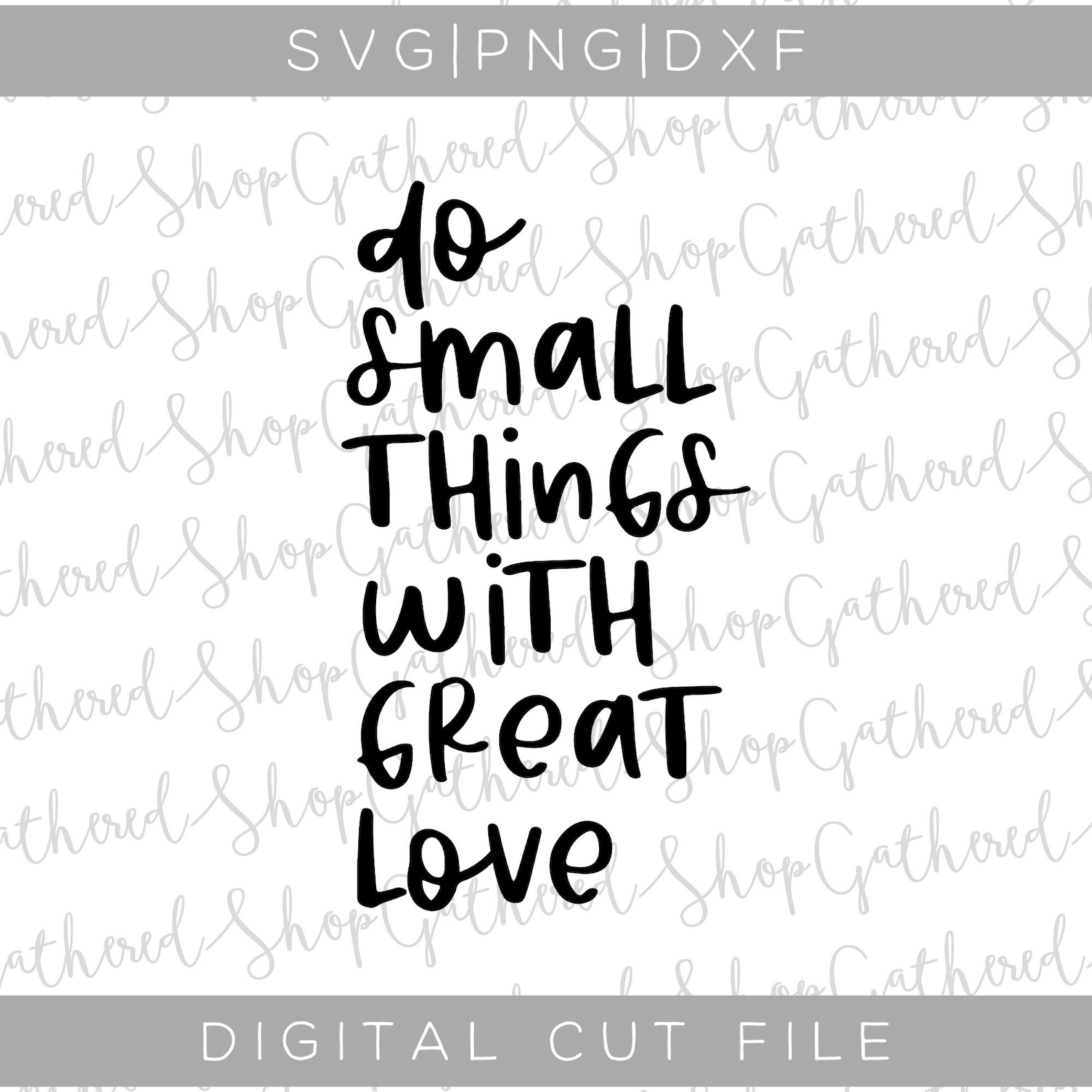Do Small Things With Great Love SVG Inspirational Sign Svg - Etsy