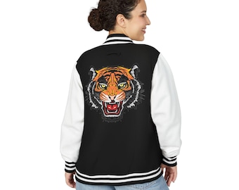 Heavyweight Letterman Jacket | Sporty Style, Casual Wear, Unique Gift, College Apparel, Animal Lover&#39;s Jacket