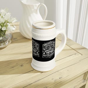Beer Mug,Greatest Dad Stein Mug, Perfect Gift for Father&#39;s Day, Birthday Celebrations, Family Gatherings, Beer Lovers, Dads!