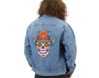 Denim Jacket | Men&#39;s Casual Outerwear, Unique Gift for Him, Perfect for Festivals, Street Style, Layered Looks
