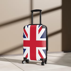 Union Jack Suitcase - Stylish Travel Luggage, Trendy Carry-On for UK Lovers, Perfect for Holidays & Adventures