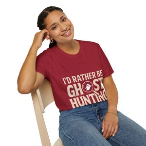 Ghost Hunting Unisex Softstyle T-Shirt, Funny Halloween Tee, Gift for Ghost Hunter, Paranormal Activity Shirt, Spooky Season Apparel, [...]