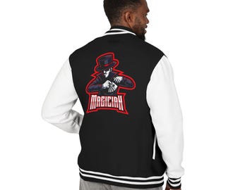 Heavyweight Letterman Jacket, Perfect for Magic Fans, Comfortable Layer, Great Gift, Party Wear, Hoodie Alternative