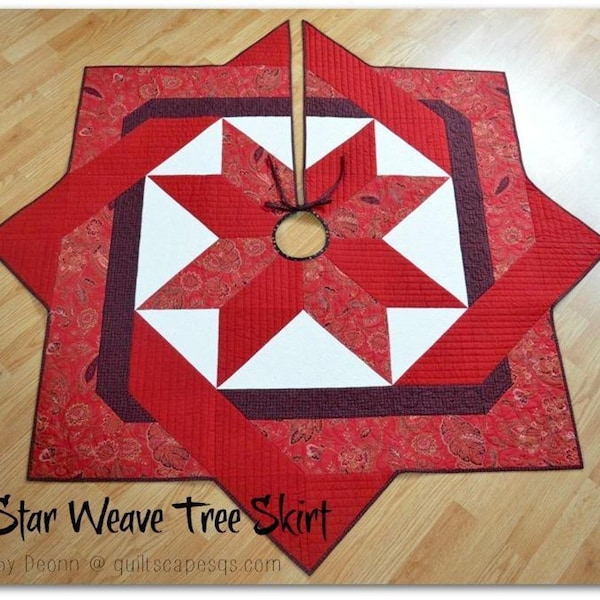 Star Weave Tree Skirt DIGITAL pattern