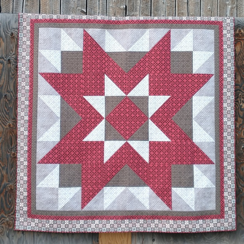 8 Point Star Quilt Etsy