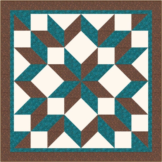 Carpenter s Star DIGITAL Quilt Pattern Etsy