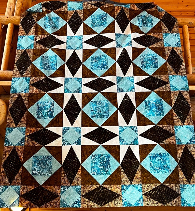 Tsunami (A Giant "Storm At Sea") PDF quilt pattern image 9