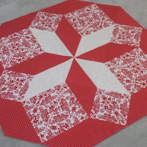 Star Medallion Tree Skirt Quilt Pattern image 6