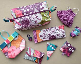 Snippets! Pattern for bag and sewing notions.