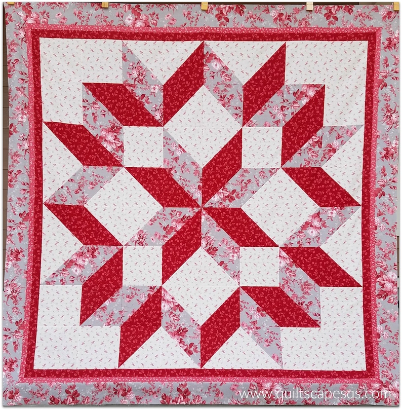 Carpenter's Star DIGITAL quilt pattern Etsy
