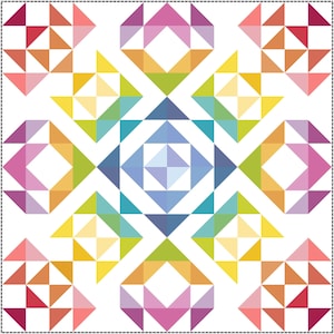 Iridescent Star DIGITAL Quilt Pattern image 10