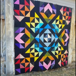 Iridescent Star DIGITAL Quilt Pattern image 9