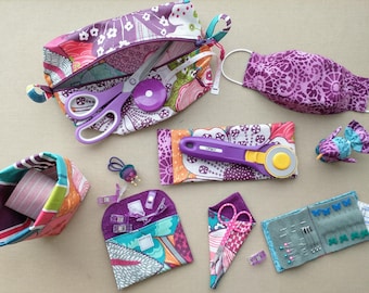 Snippets! PDF pattern for bag and sewing notions.