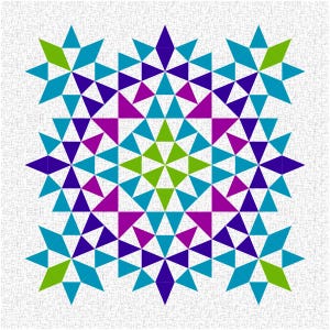 Kaleido-Medallion Quilt Pattern