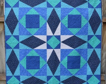 Tsunami (A Giant &quot;Storm At Sea&quot;) PDF quilt pattern