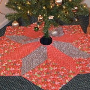 Star Medallion Tree Skirt Quilt Pattern image 5