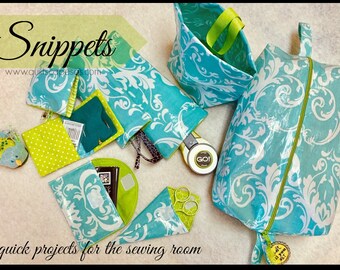 Snippets! Pattern for bag and sewing notions.