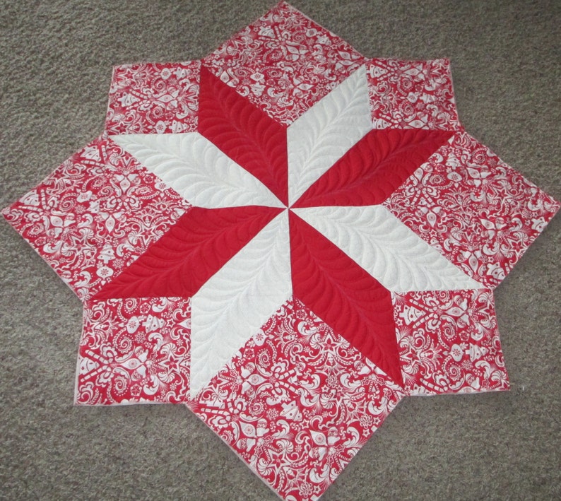 Star Medallion Tree Skirt DIGITAL quilt pattern Etsy