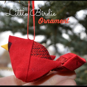 Little Birdie DIGITAL Pincushion/Ornament pattern