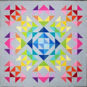 Iridescent Star DIGITAL Quilt Pattern image 1