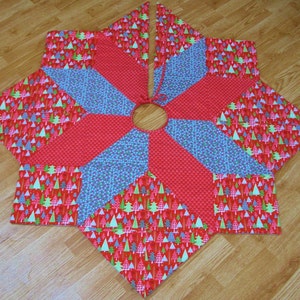 Star Medallion Tree Skirt Quilt Pattern image 4