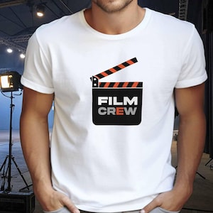 Film Crew T-Shirt, Filmmaker, Crew T-Shirt, Cinematographer T-Shirt, Student Film Tee, Film Crew Gift, Film Crew Text Tee, Cinema T-Shirt