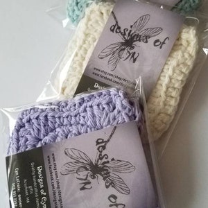 crochet tea bag cozy, crochet flower tea pouch, tea drinker gift image 8
