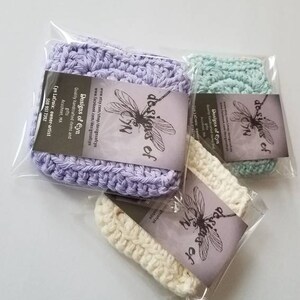 crochet tea bag cozy, crochet flower tea pouch, tea drinker gift off white