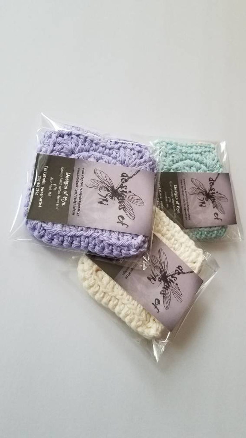 crochet tea bag cozy, crochet flower tea pouch, tea drinker gift off white