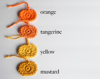 Hand Crocheted Pumpkin Ornament: Fall Decor, Halloween Decoration