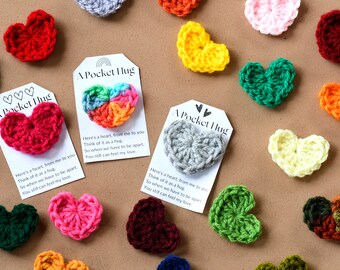 Corazón de bolsillo de ganchillo: pequeño regalo antiestrés
