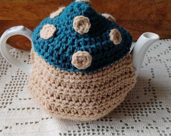 Crochet Mushroom Teapot Cozy: Cottagecore Tea Warmer