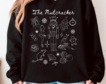 Nutcracker Ballet Sweatshirt: Christmas Dance Crewneck - Adult Fit